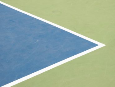 green and blue basketball court